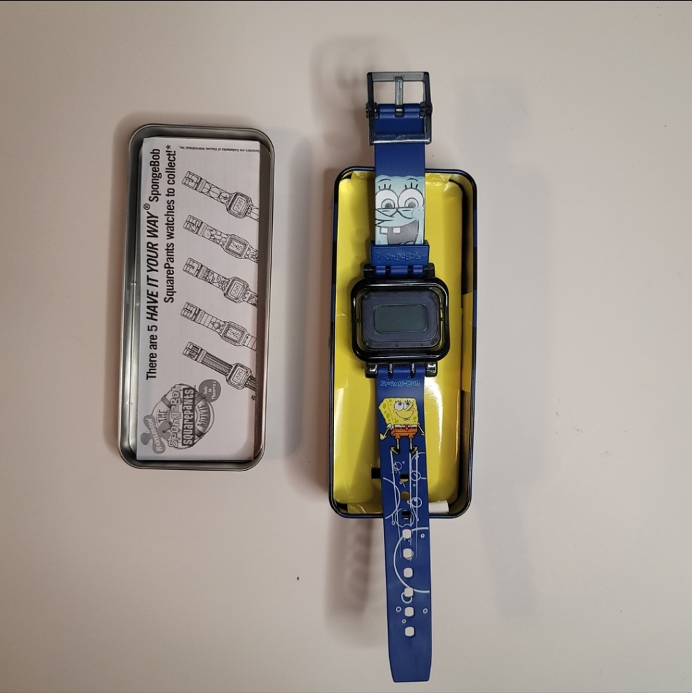 2004 SpongeBob SquarePants Have It Your Way Burger King Watch